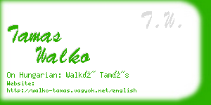 tamas walko business card